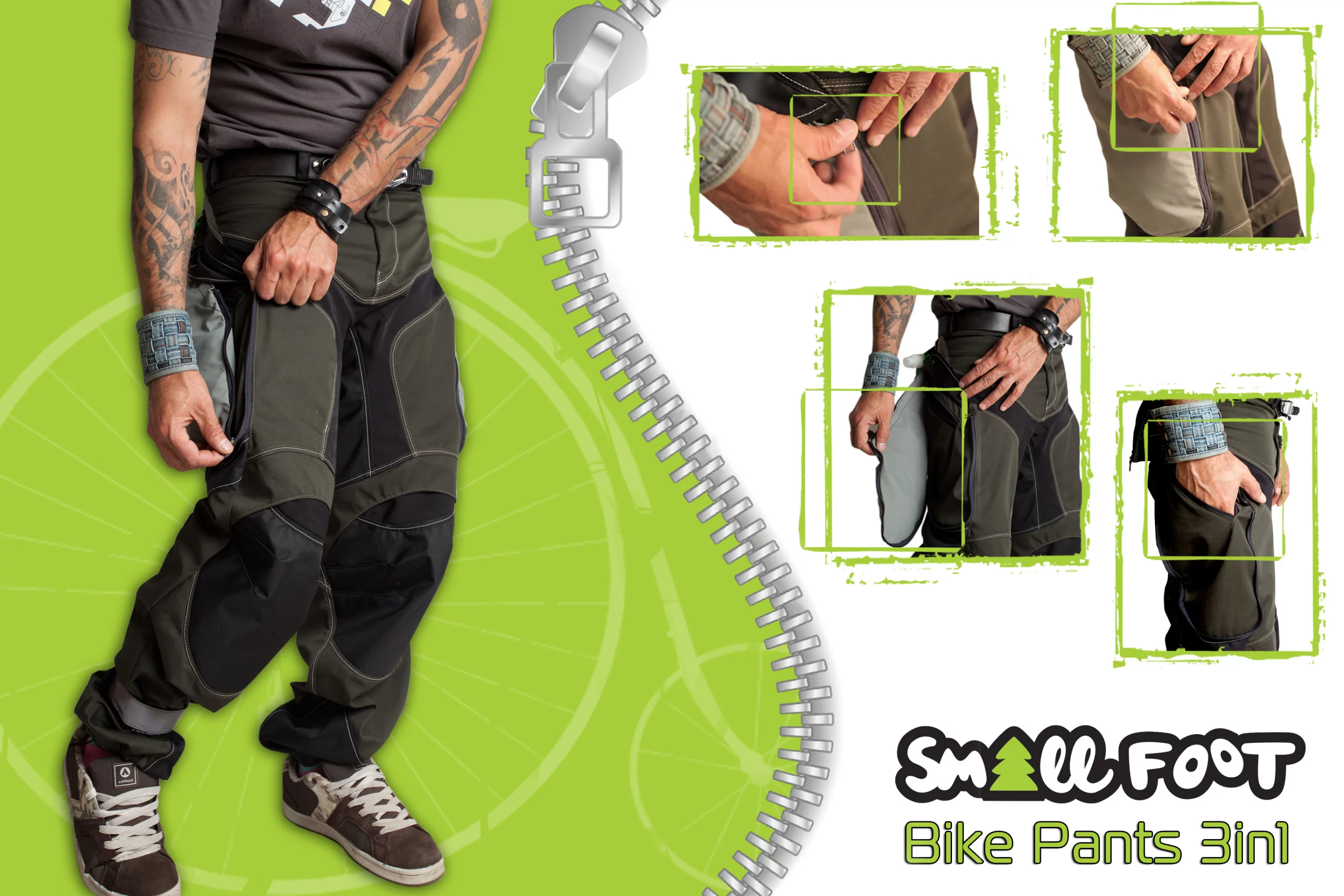 Any Exit Small Foot pants are designed specifically for biking