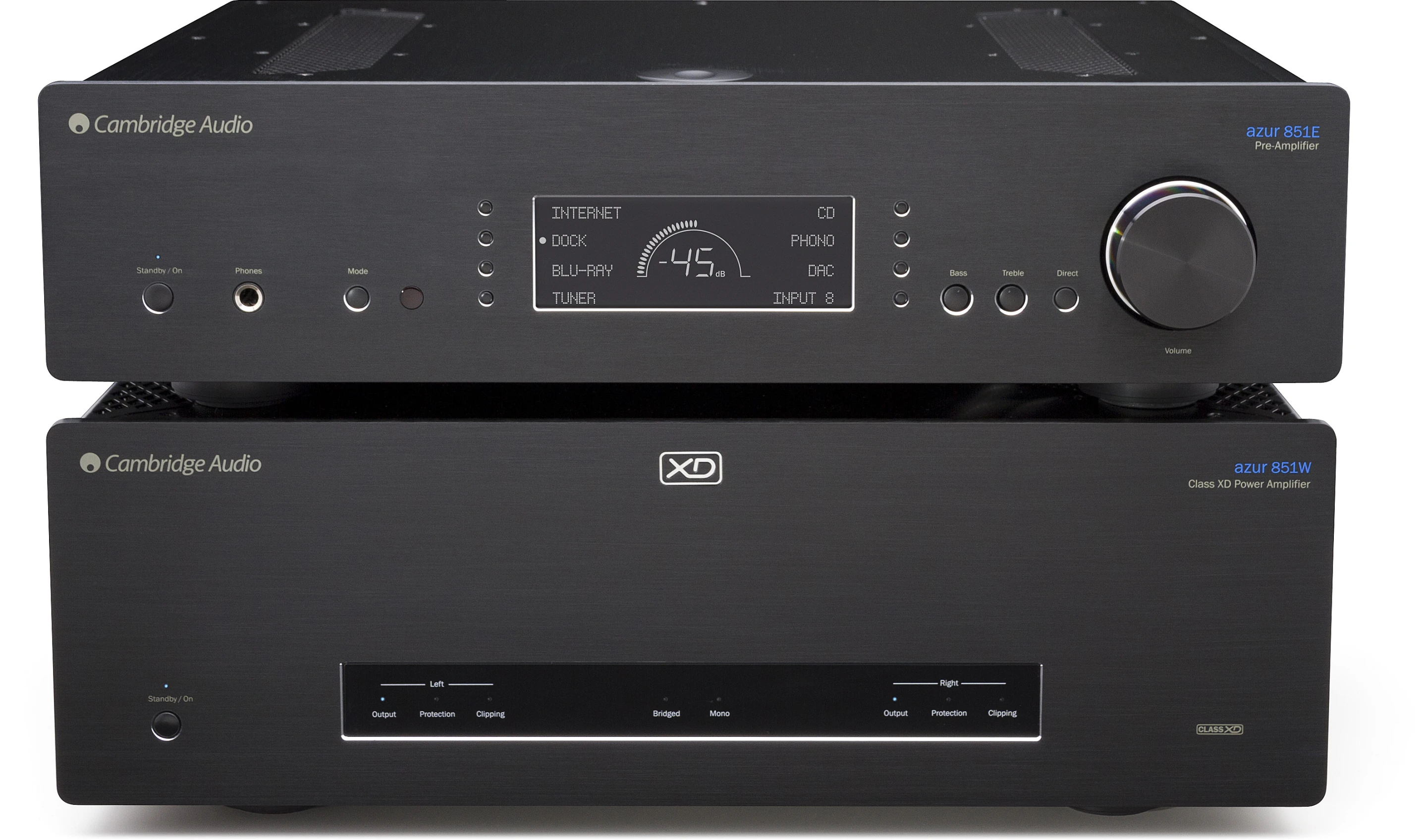 The Azur 851E preamp with the Azur 851W power amp