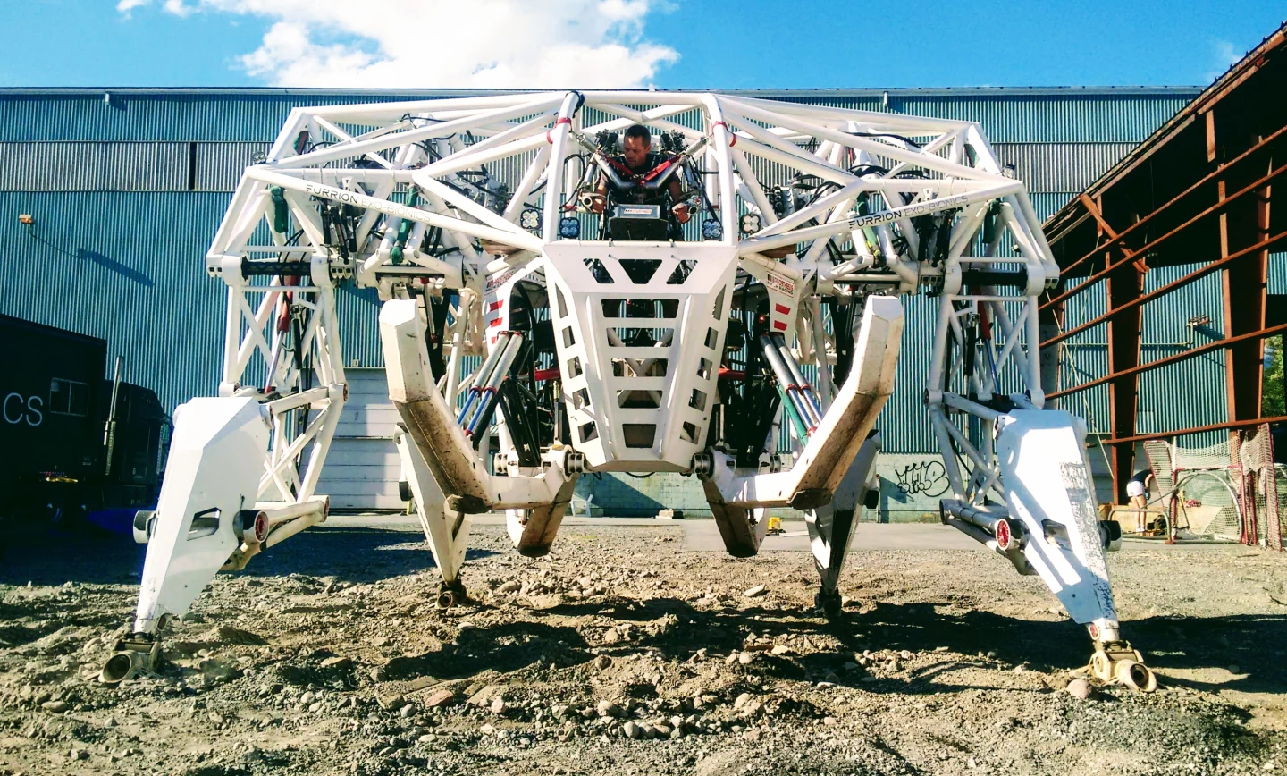 The Prosthesis mech has no gyros or automated control systems. Your balance is its balance