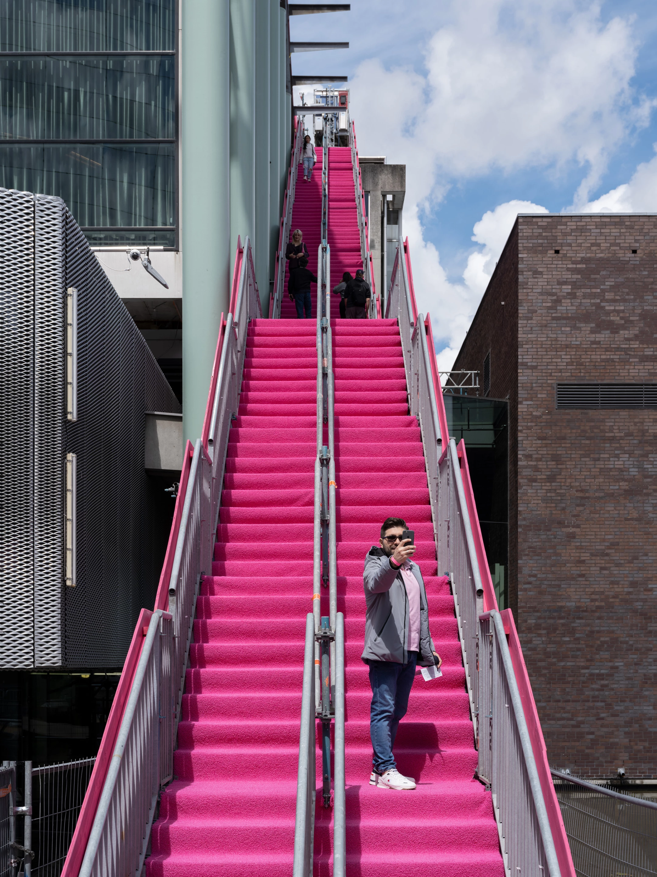 The Podium is accessible via an exterior staircase that contains 143 steps