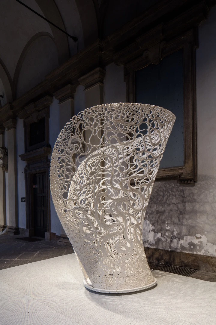 "Thallus continues ZHA CoDe’s research into generating geometries through computation," says ZHA