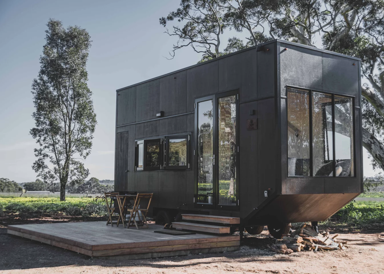 The Bella cabin from the outside