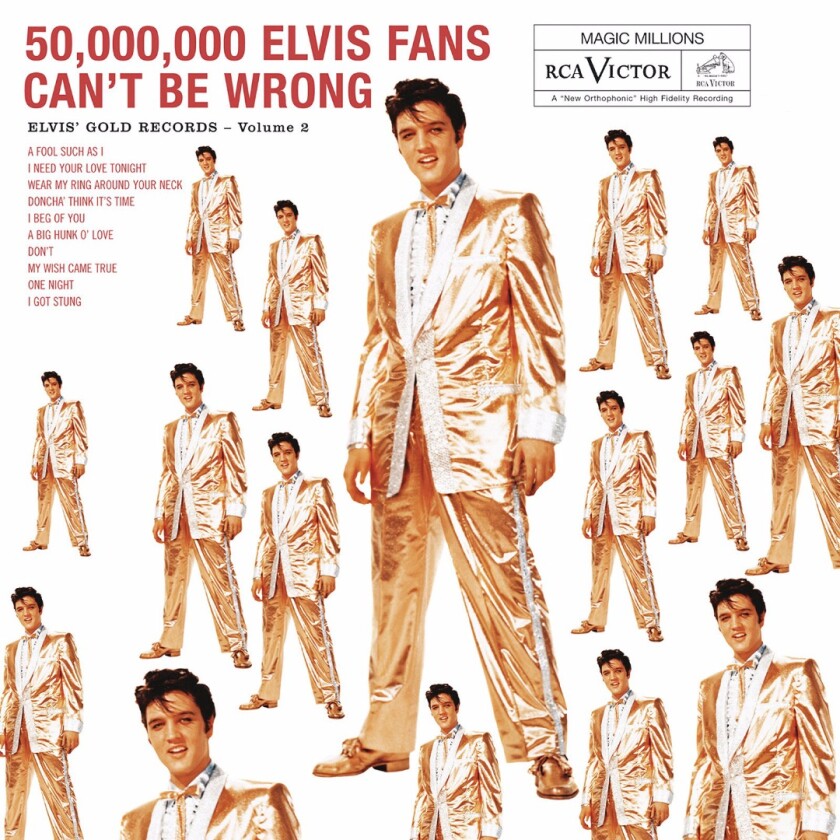 In addition to hundreds of outfits made for Roy Rogers and Dale Evans over several decades, Nudie made such iconic costumes as Elvis Presley's gold lamé suit from the cover of Elvis' record "50,000,000 Elvis Fans Can't Be Wrong"