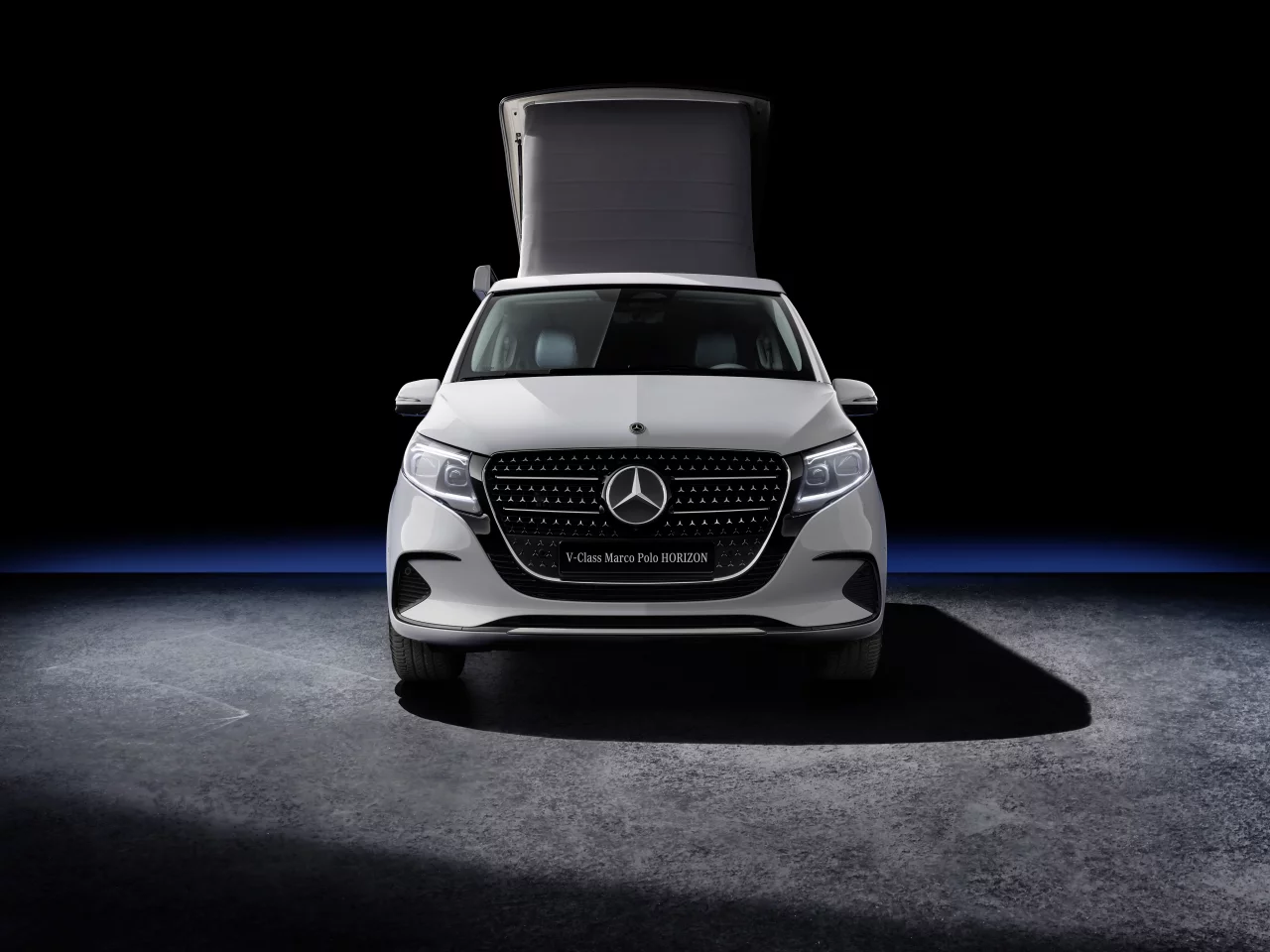 The new Marco Polo Horizon shows its flashy grille and