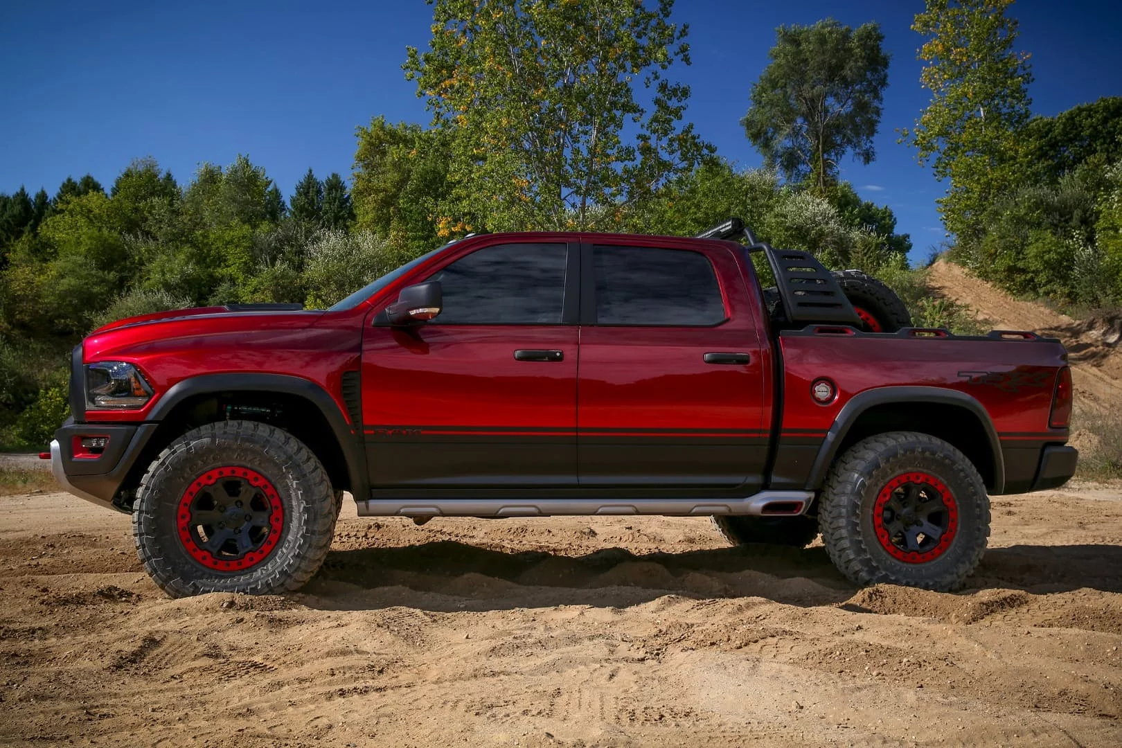 The TRX has the same ground clearance as the Ford Raptor