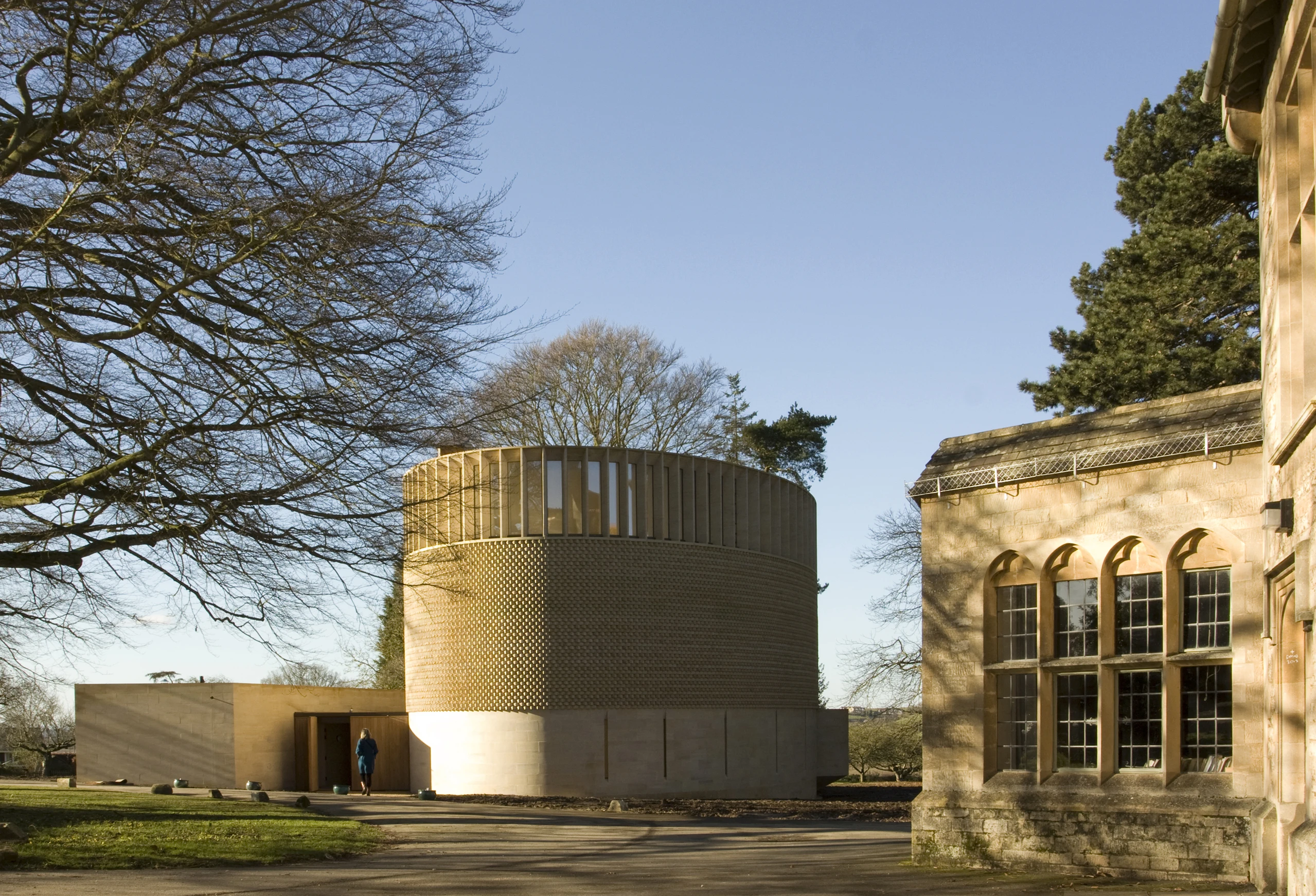 Proving itself a truly modern chapel, there's some degree of sustainable technology involved in the build (Photo: Niall McLaughlin Architects)