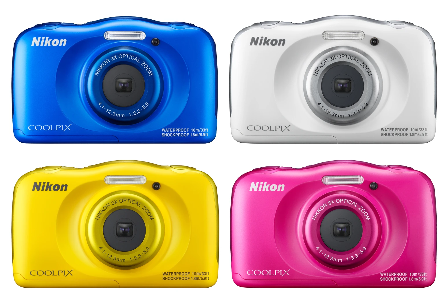 The Nikon Coolpix W100 will come in a number of bold colors