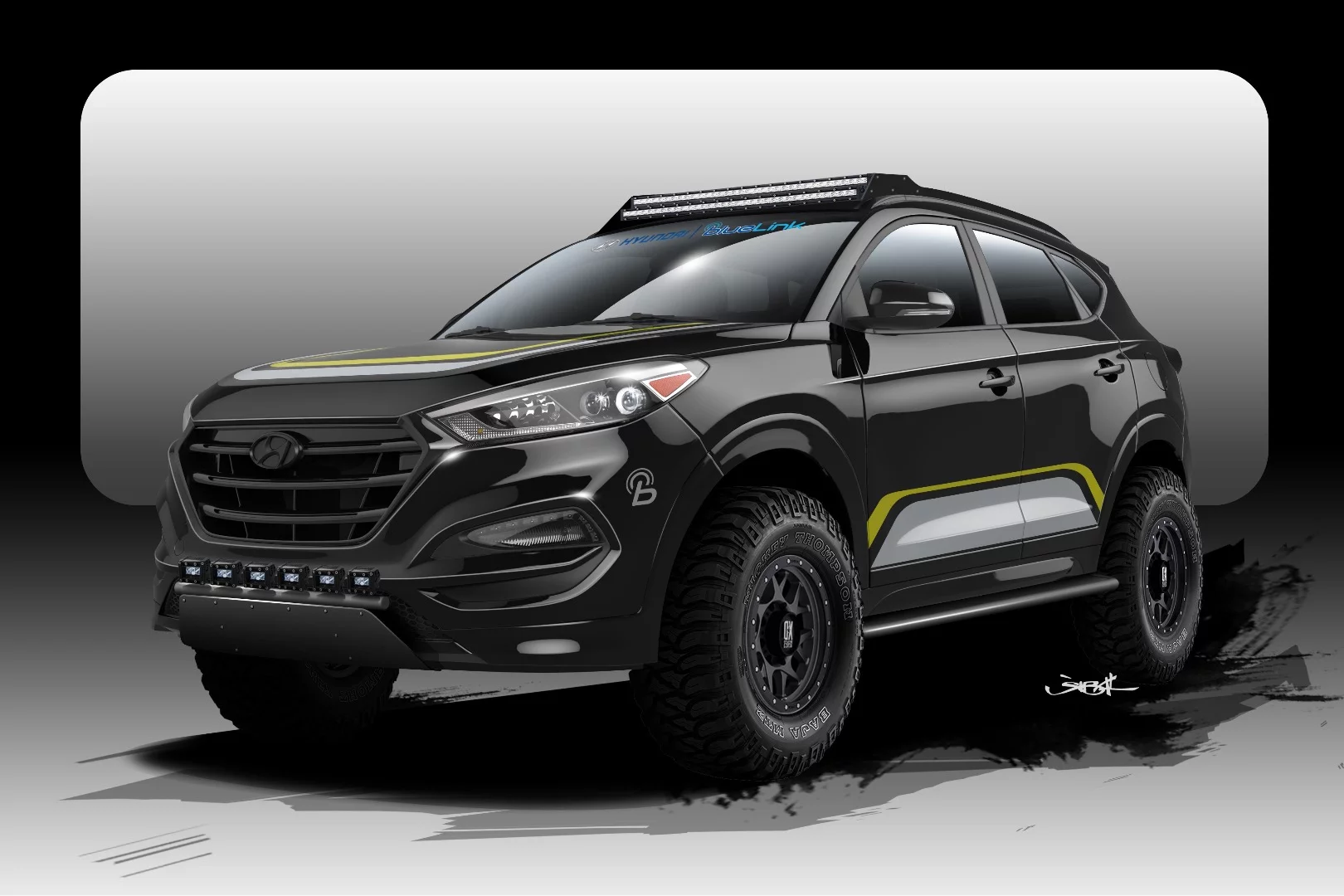 Hyundai and Rockstar Performance Garage will present a rugged, off-road-ready version of the Tucson crossover at SEMA