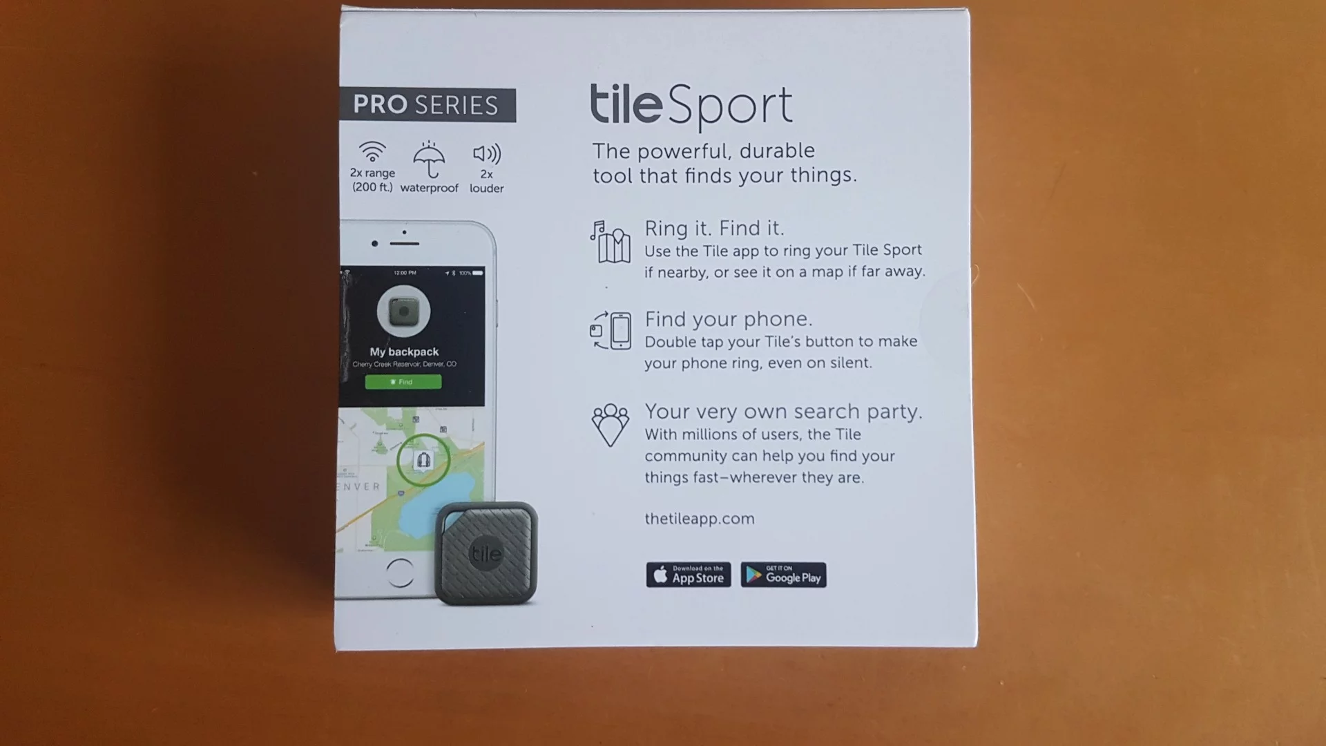The Tile Sport is part of the Tile Pro series, along with the classy-looking Tile Style