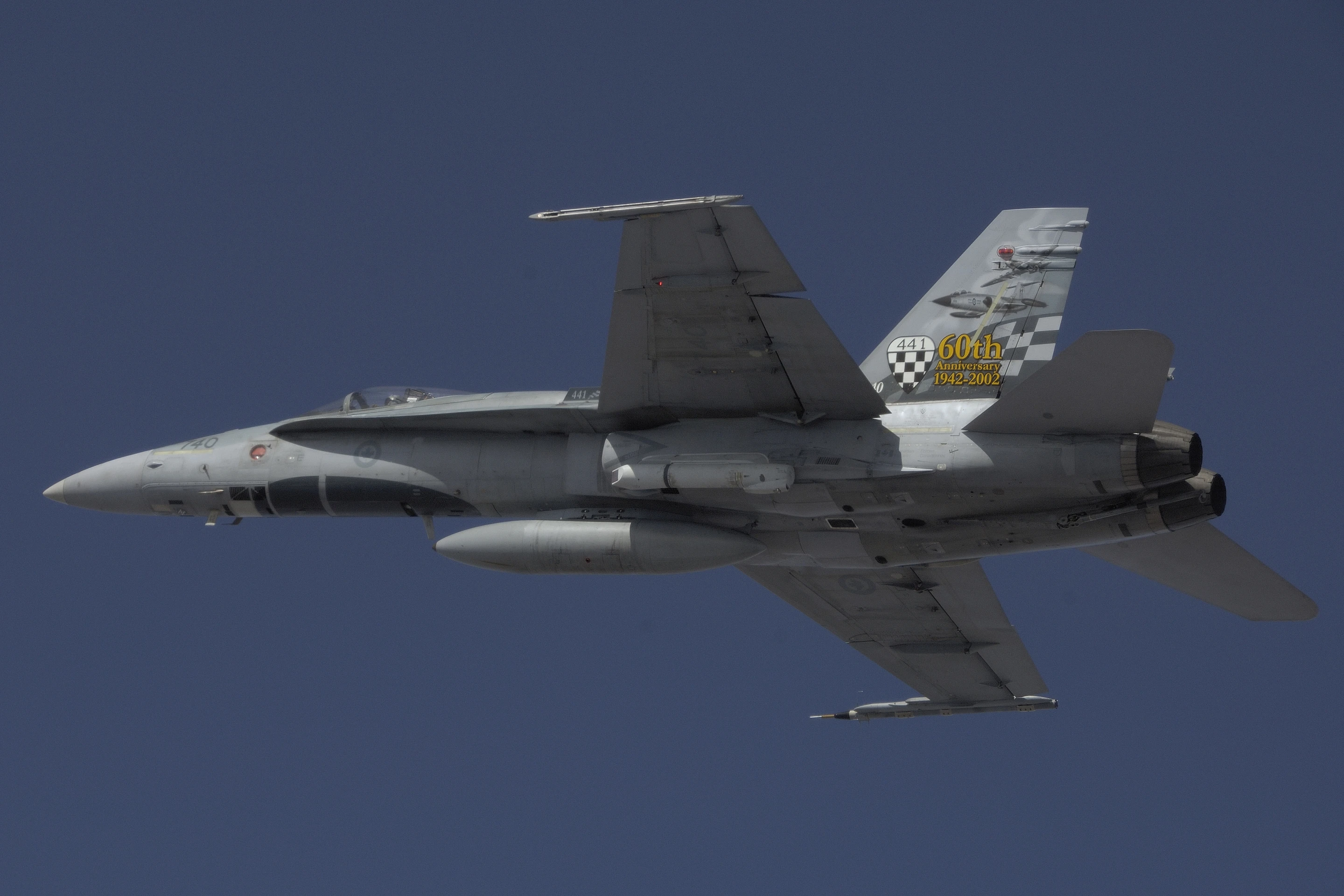 A Sniper pod fitted to a Royal Canadian Air Force Hornet (Image: Lockheed Martin)