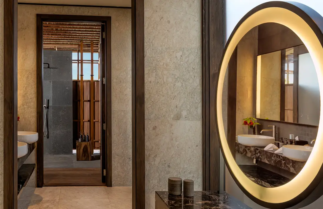 Bathroom interior at Kudadoo Maldives