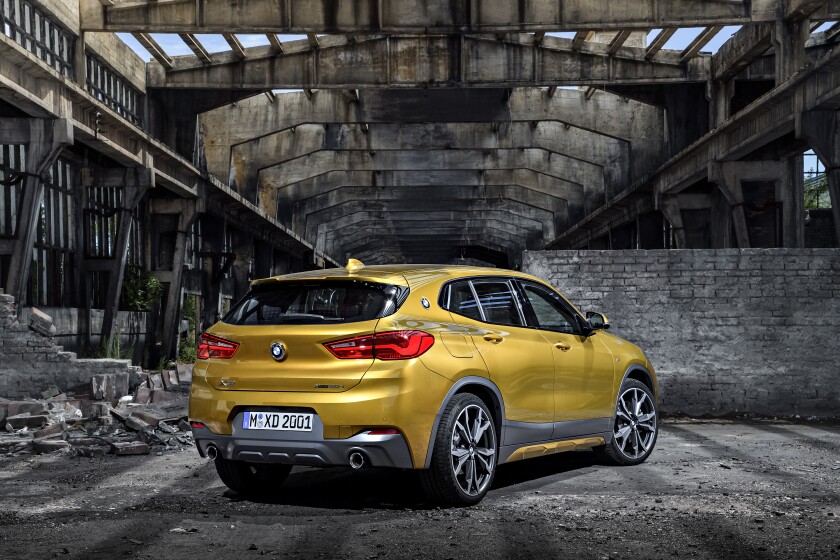 2018 BMW X2: Twin pipes add to the sporty flavor at the rear