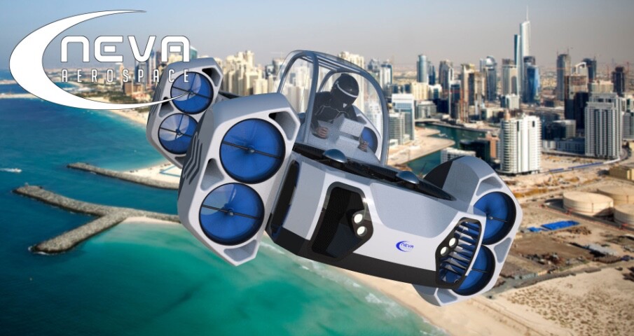 The AirQuadOne's battery, which will make up about 100 kg (220 lb) of the aircraft's 500-kg (1,102-lb) total weight, will be compatible with direct-wire or induction hardware at electric car recharging stations
