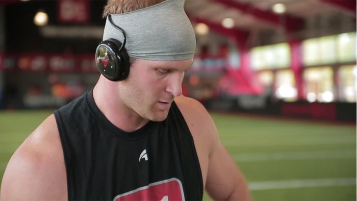Livv wireless headphones are designed especially for use when training