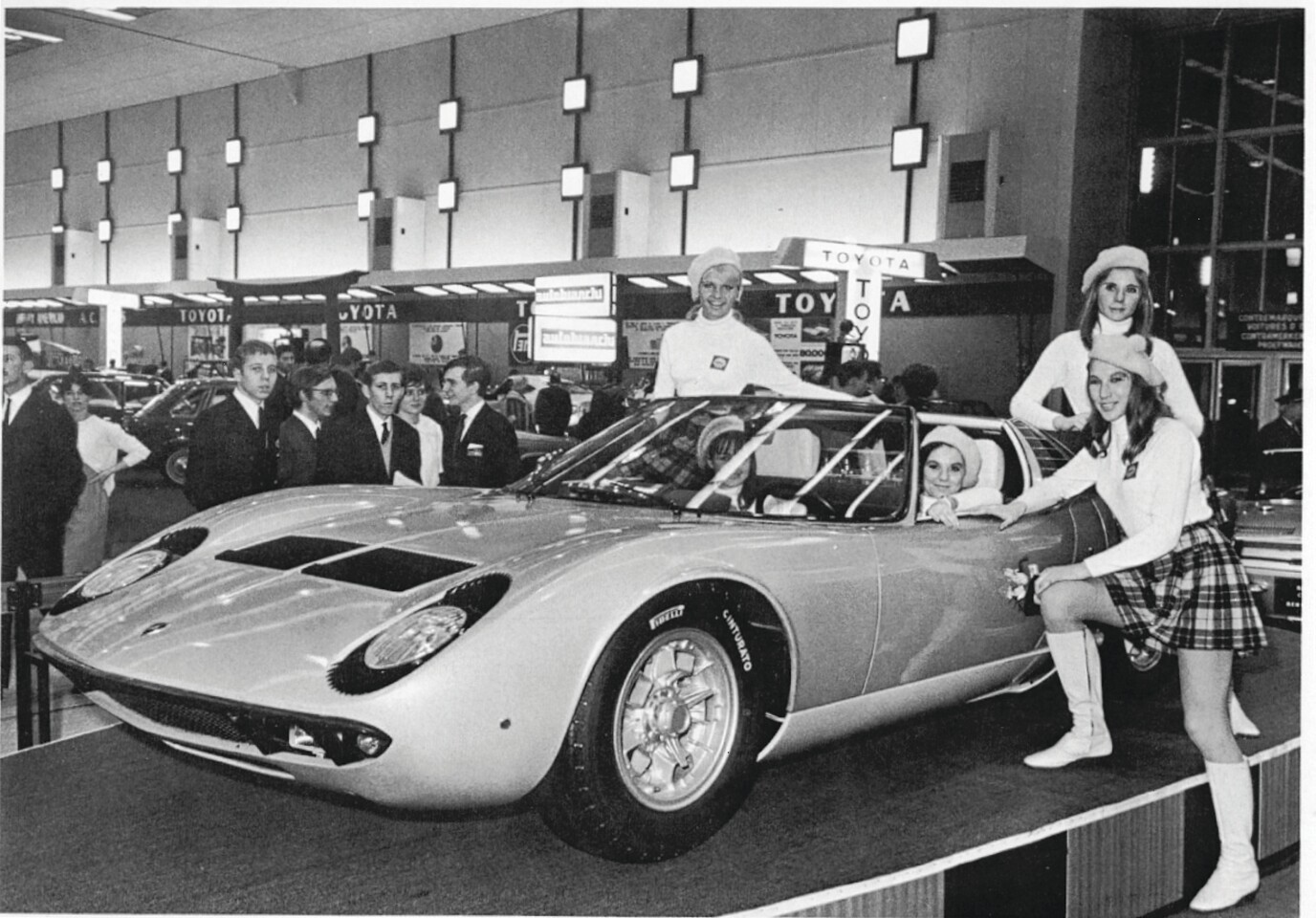 Miura Roadster made its 1968 debut with standard 1960s models as visual aids, today the Miura can fetch anywhere from $600k to $1 million US dollars