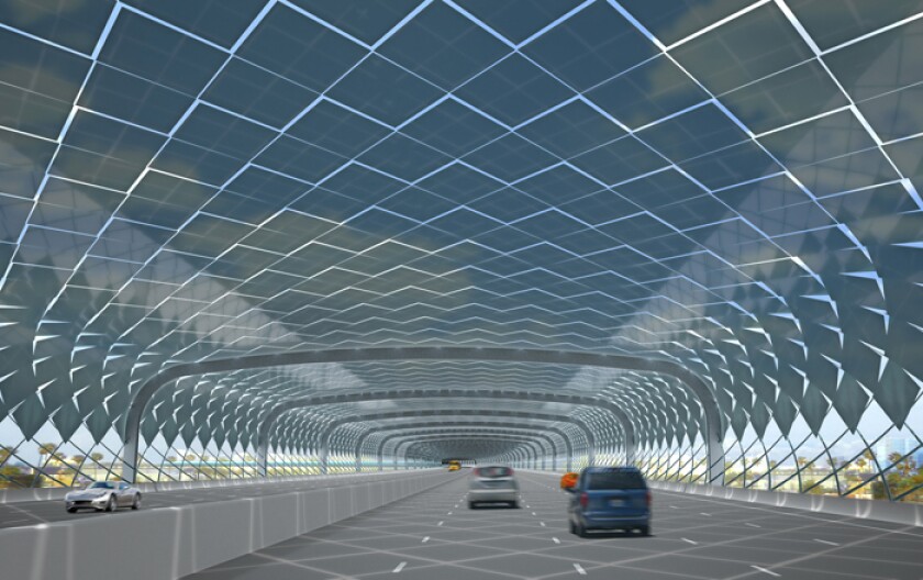 The Solar Serpent would also provide shade to commuters