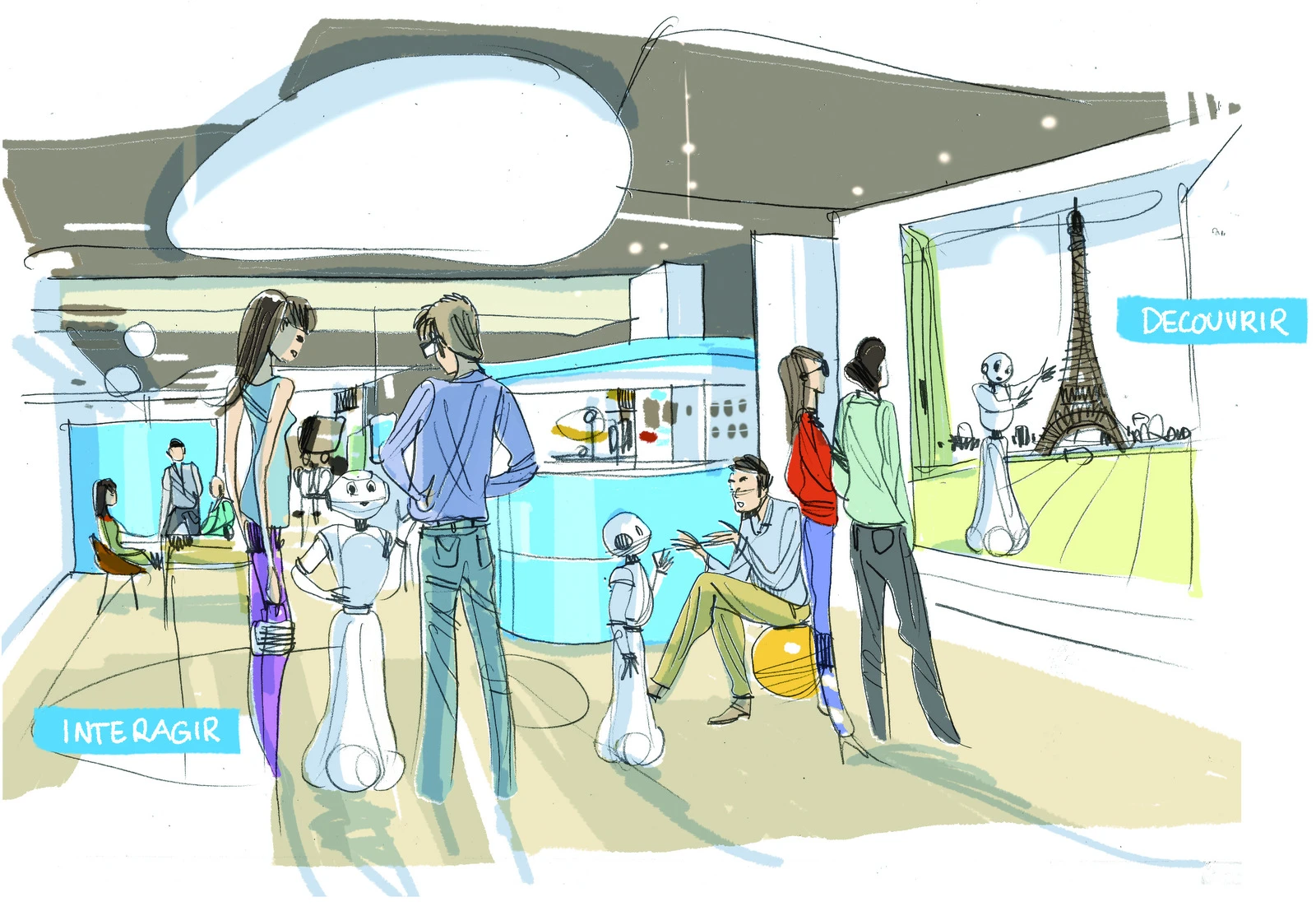 The Aldebaran Atelier, are places where anyone can interact with and experience the Nao and Pepper humanoid robots (Image: Albebaran Robotics.com)