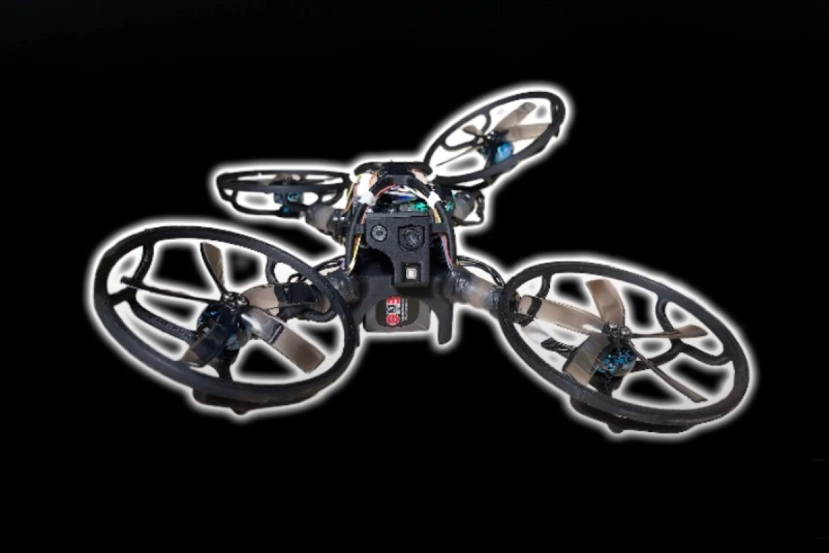 The Morphy quadcopter shows off its bendy propeller arms