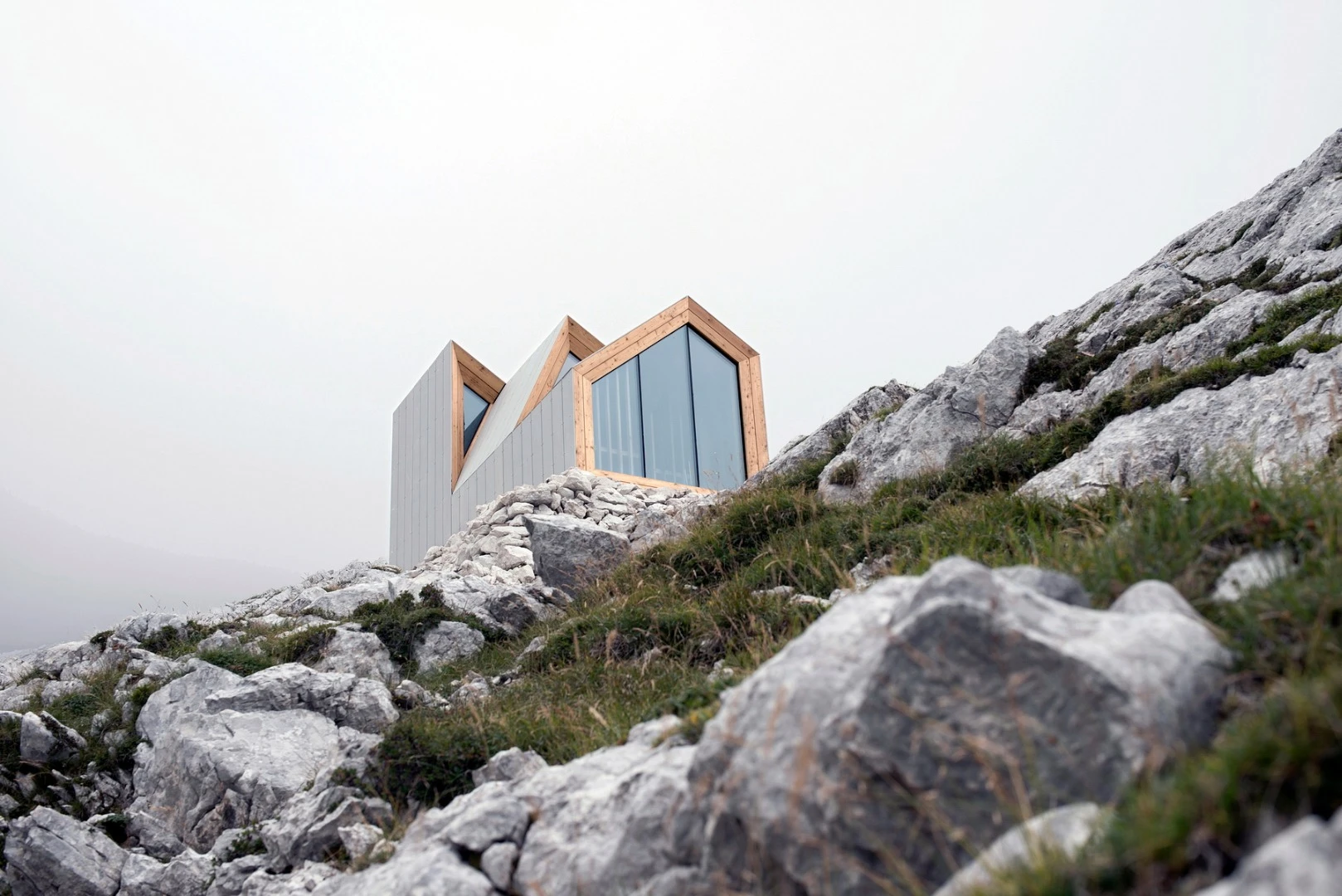 The Kamnik Alps are famous for its glacier located on its severe north wall
