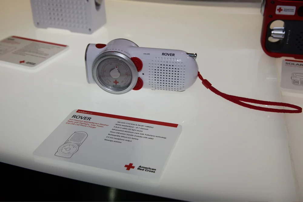 The Rover includes an AM/FM/NOAA emergency weather radio, an LED light source and direct USB power transfer