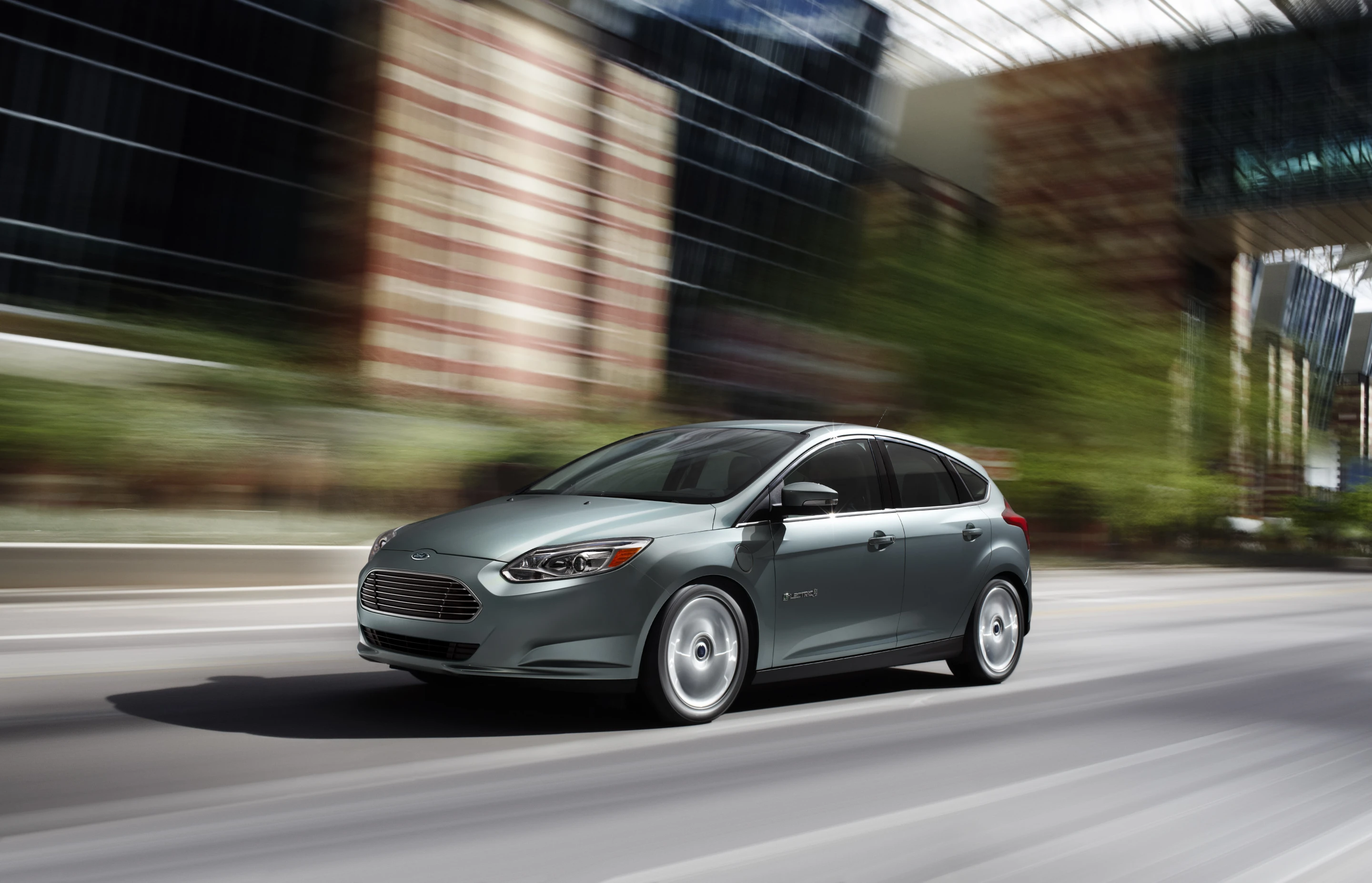 The Ford Focus Electric charges in half the time of the Nissan Leaf