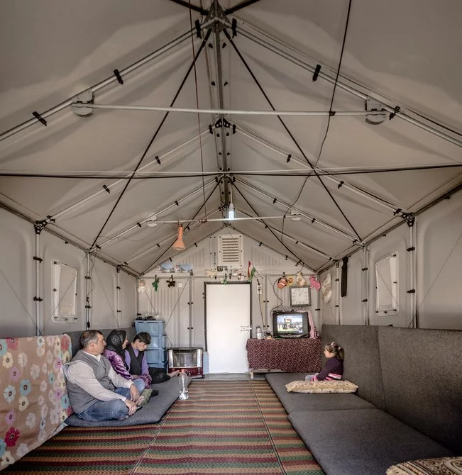 Better shelter is built from a pipe metal frame, while its walls and roof are made of plastic panels – which sounds a little flimsy but is sure to be tougher than a tent