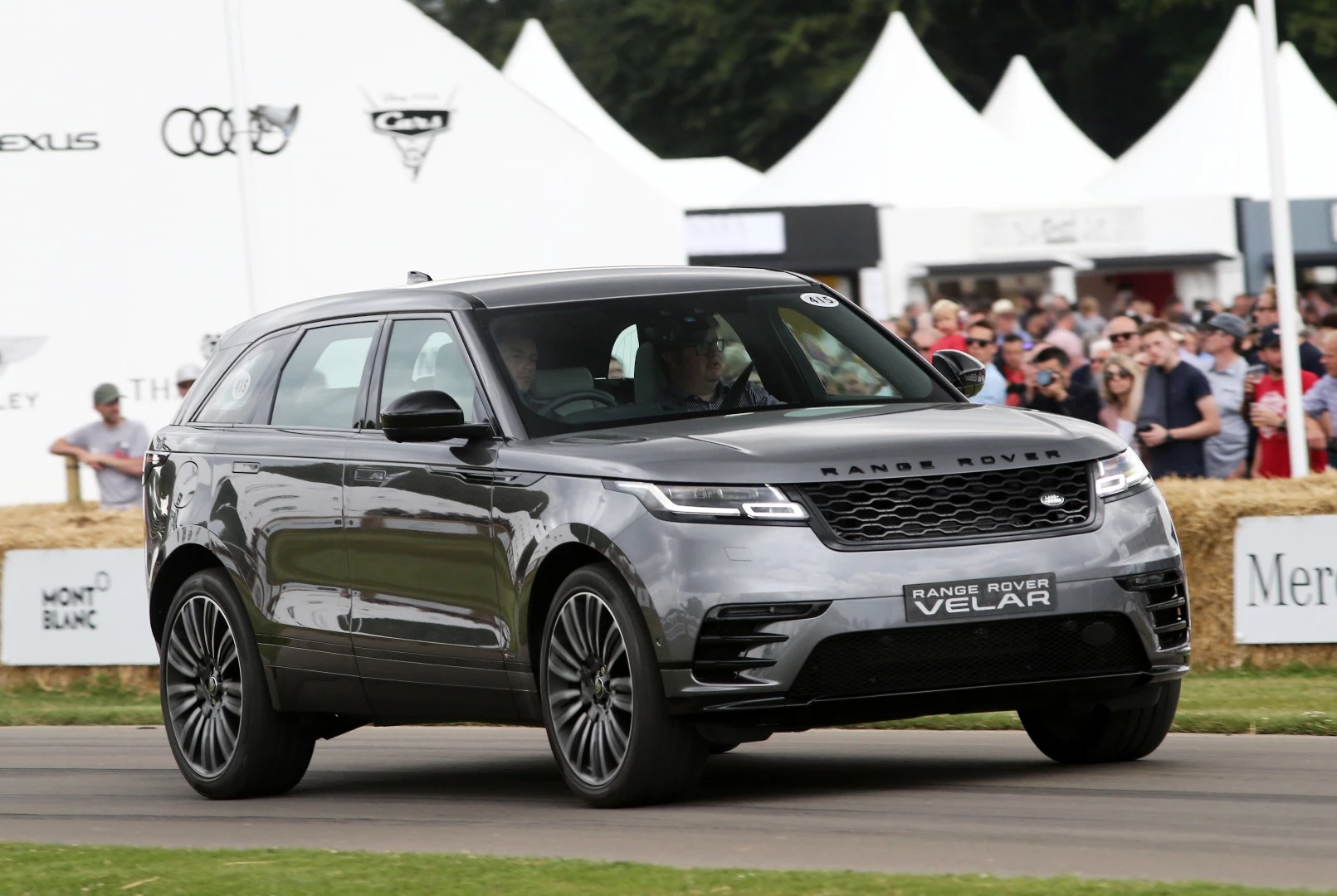 The Range Rover Velar looks sporty, but it's still a high-riding SUV at heart