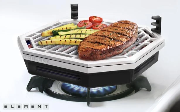 The Element works with both gas and electric ranges