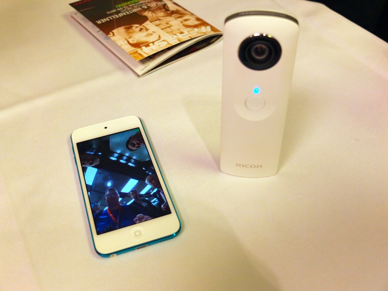 Lots of interested tech journalists looking in on Theta
