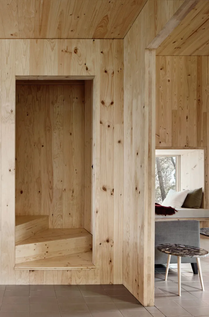 Keeping the interior design minimal, each floor plan eliminates the need for corridors and doors