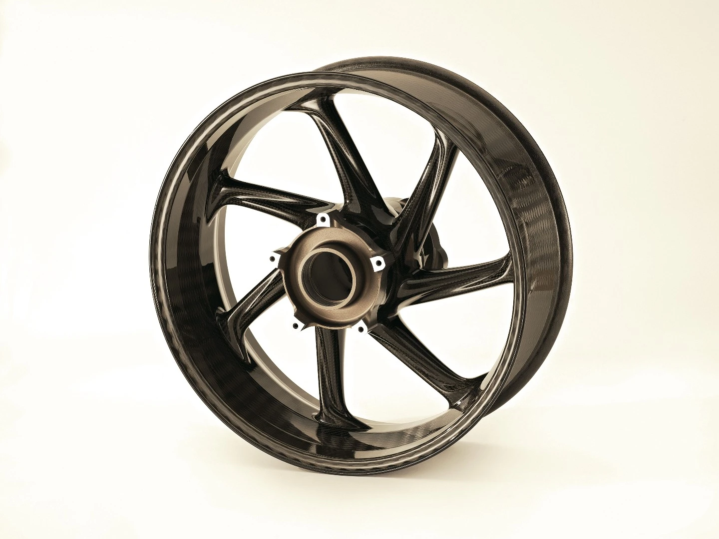 The HP4 Race features carbon fiber front and back wheels