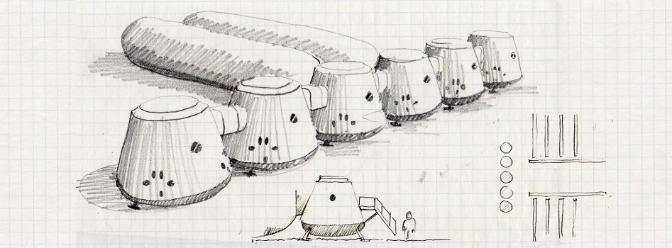 Sketch of the Mars One settlement (Image: Mars One)