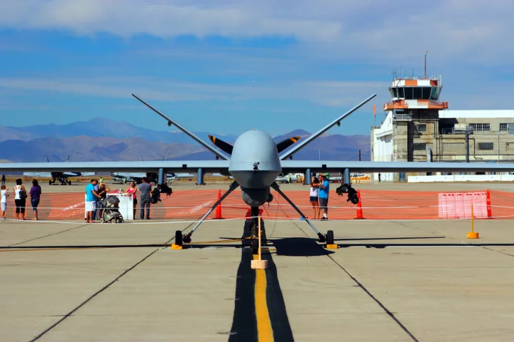 A General Atomics MQ-9 (aka Predator B, Reaper or Guardian) UAV drone's flight duration could be increased from days to months with the addition of a nuclear power source according to recent military research (Photo: Justin Ennis)