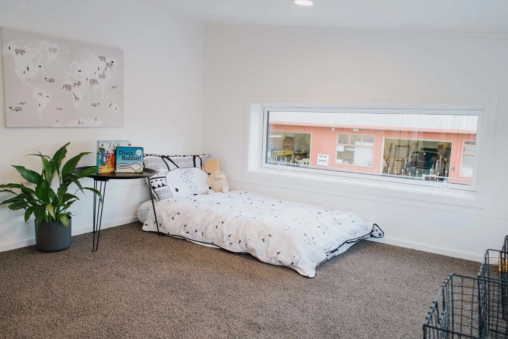 The Dance Tiny House includes a master bedroom and a child's bedroom (pictured)