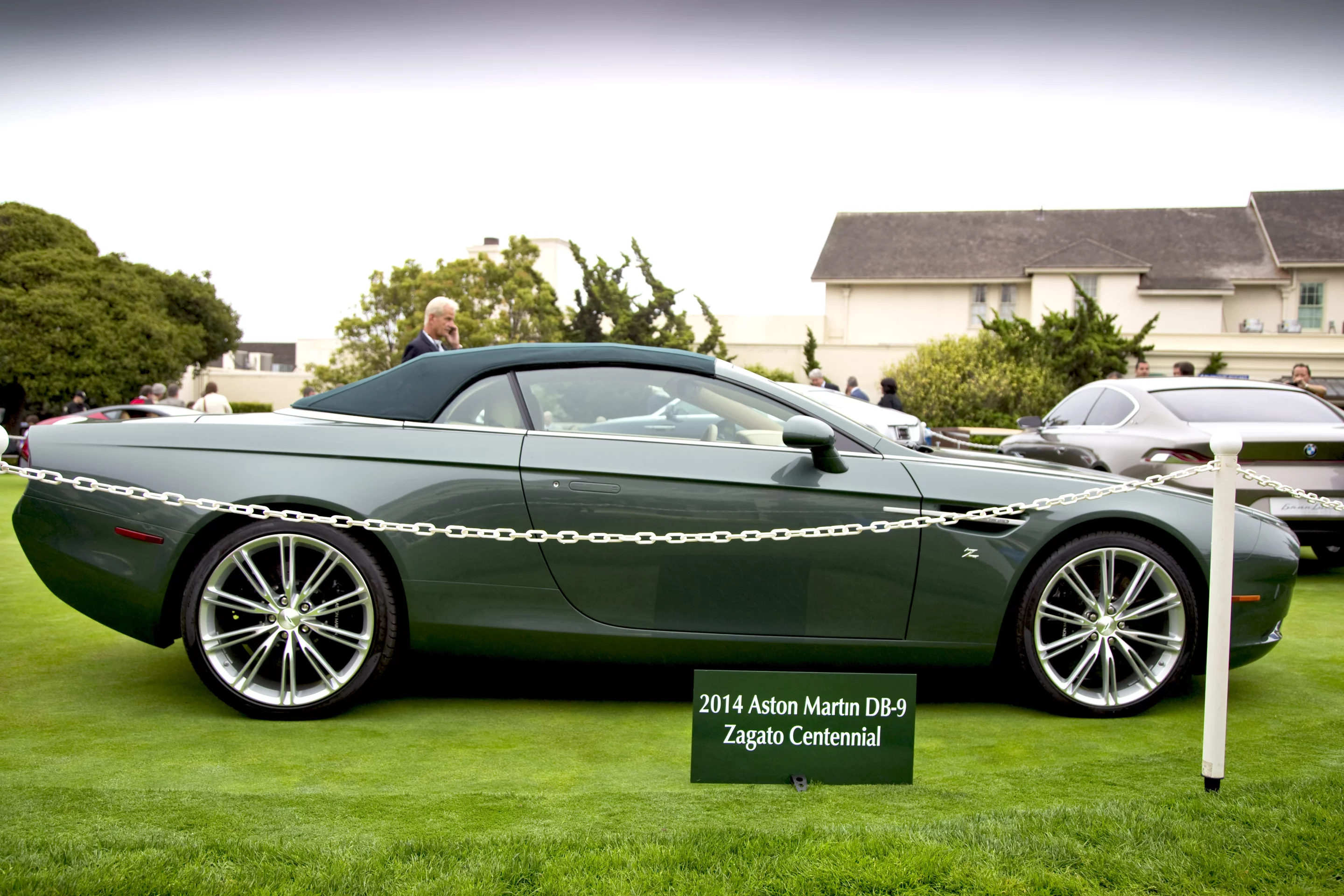 Aston Martin DB9 Zagato Centennial made its North American debut at the Pebble Beach Concours d'Elegance this past week (Photo: Angus MacKenzie/Gizmag.com)
