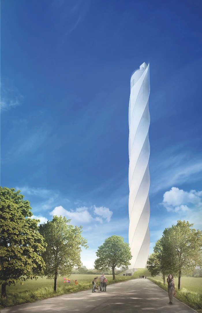 Artist impression of the ThyssenKrupp test tower