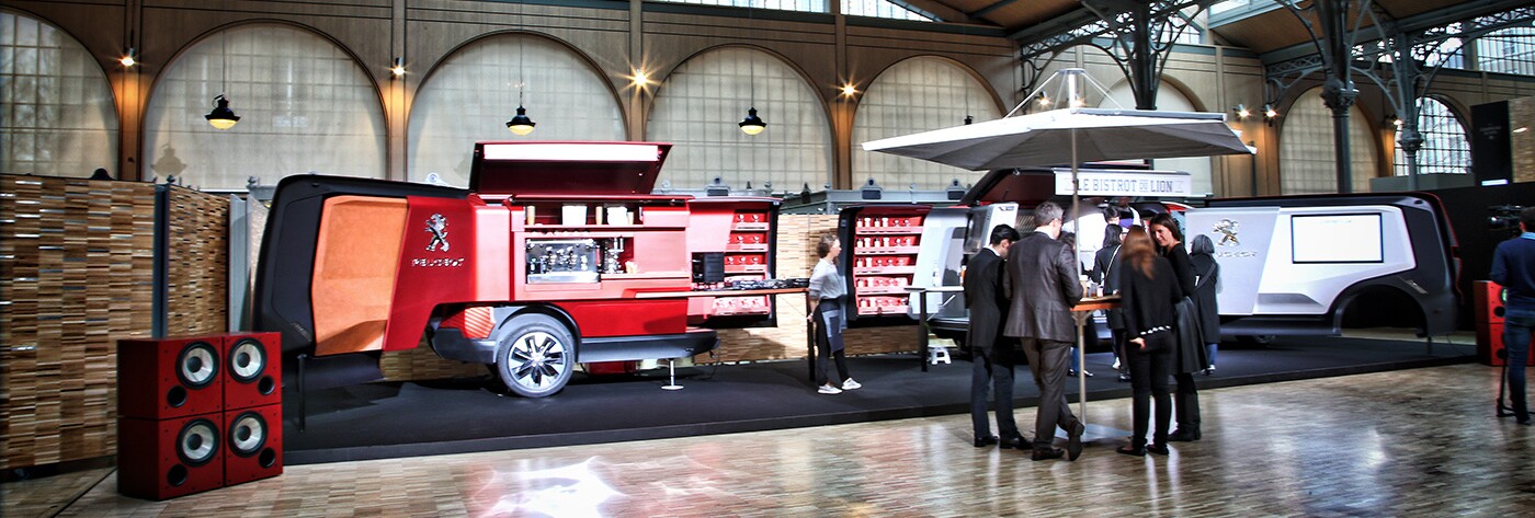 The product of the fertile minds at Peugeot's Design Lab, Le Bistrot du Lion