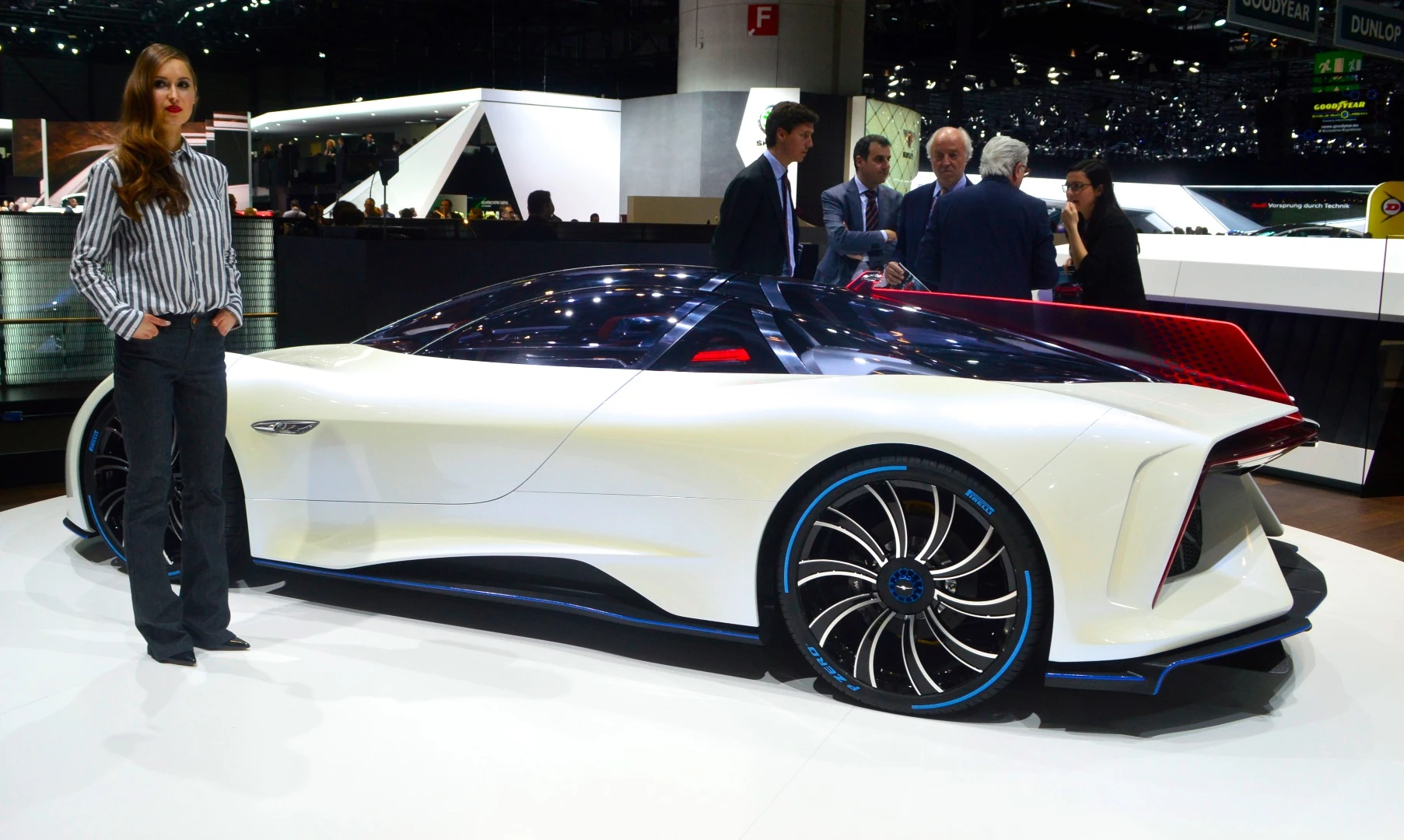 Techrules shows the final production design of its micro-turbine electric supercar at the 2017 Geneva Motor Show
