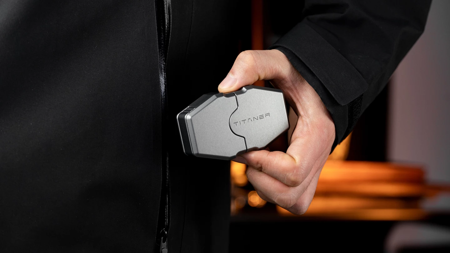 The entire lightweight ratchet set can fit neatly inside a pocket