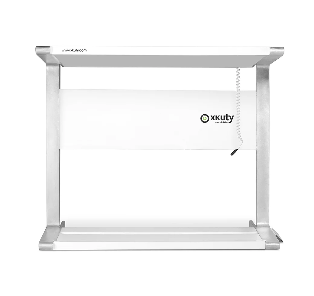 Designed specifically for the Xkuty One, the Spark has a built-in charging cable for fast connection