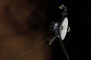 Artist's concept showing Voyager 2 entering interstellar space