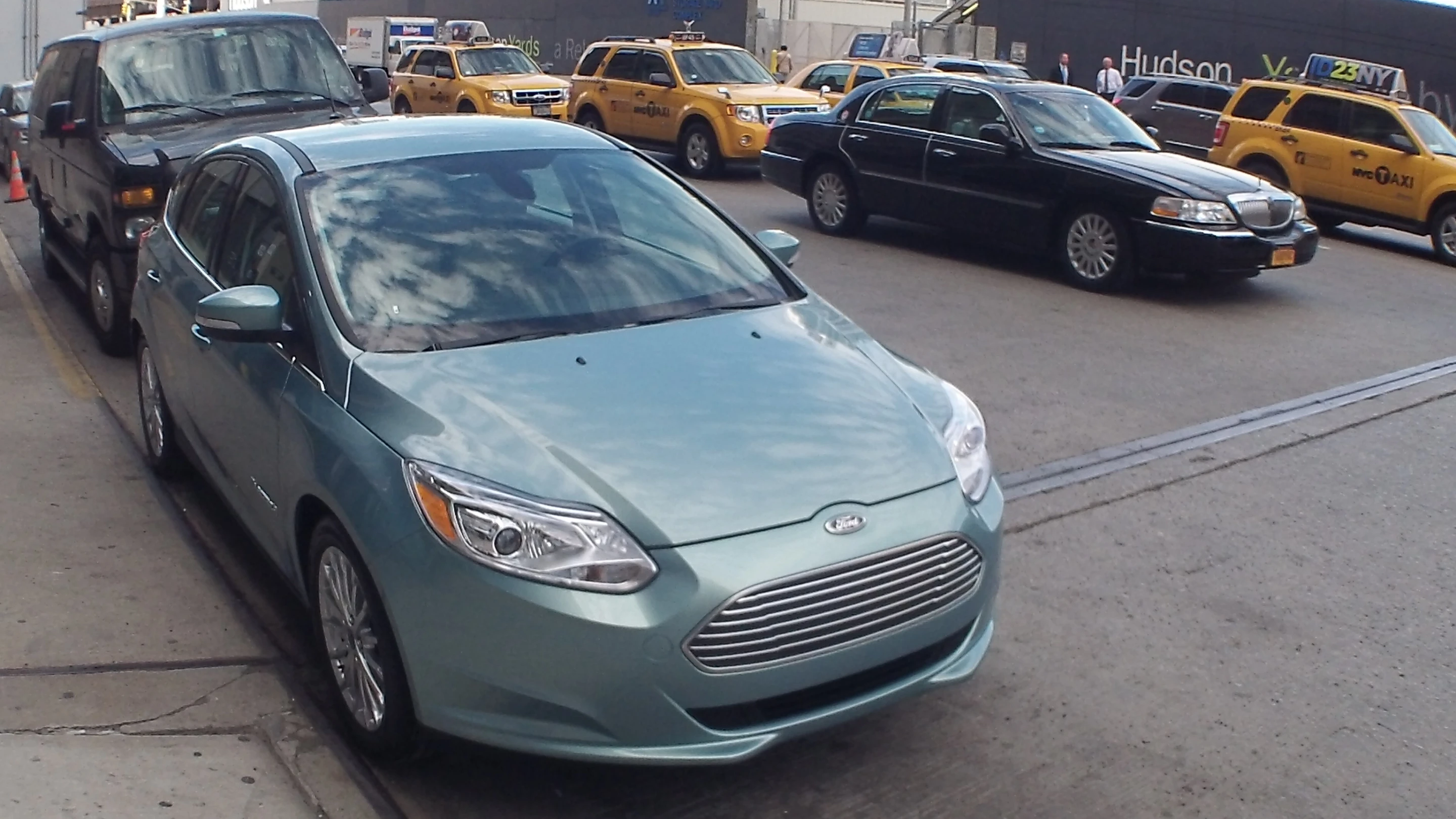 Ford Focus Electric in New York's Chelsea neighborhood