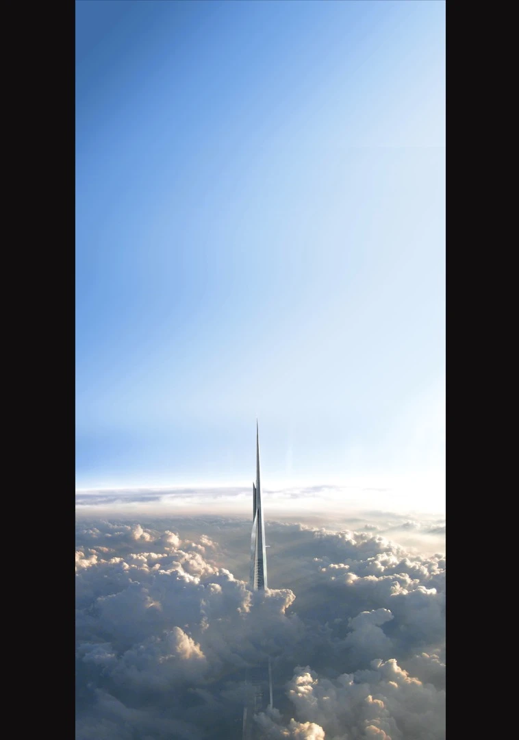 The Kingdom Tower - pet project of the richest Arab in the middle east, a Saudi prince.