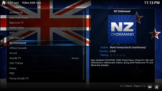 This is just a sample of the enormous list of channels that can be added to Apple TV with XBMC