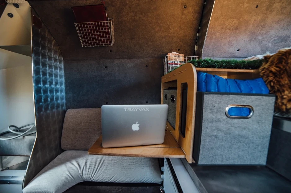The adventurous digital nomad can use the Kimbo truck camper as a rugged exploration vessel, workspace and tiny home