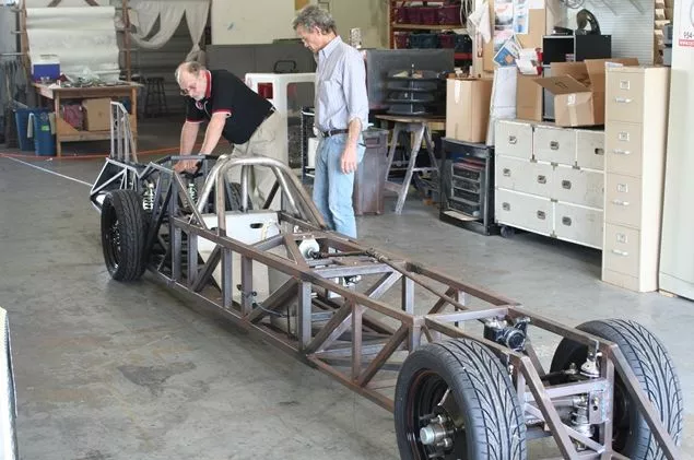 The LSR Streamliner, once complete, will be used in an attempt on the land speed record for steam-powered vehicles