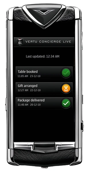 Vertu's Concierge Services are included in the $10,000 price tag