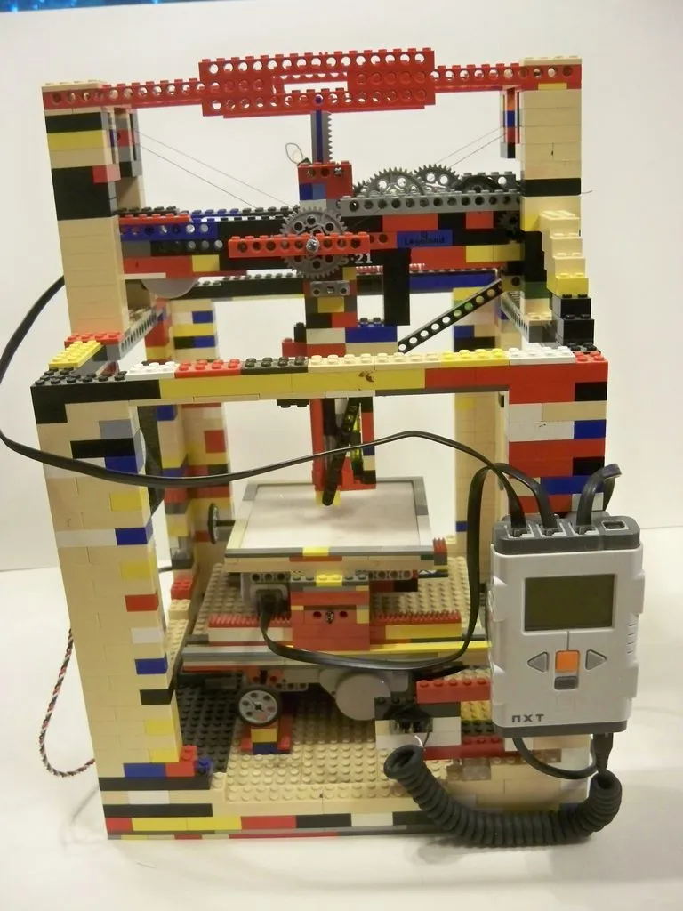 The LEGObot still has some wobble, but Krueger is hoping tighten the X and Y axes soon, making prints more precise