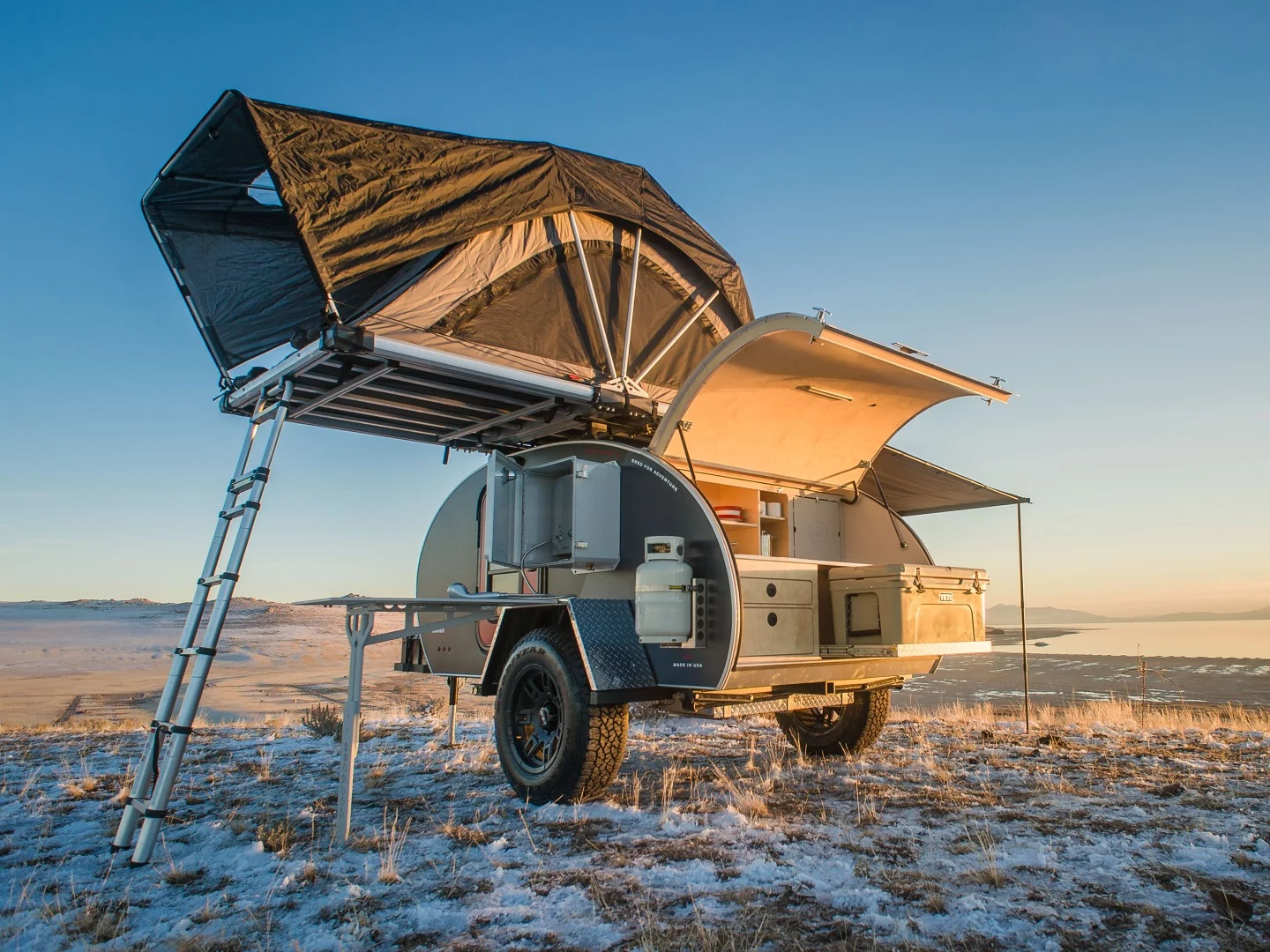 The available Freespirit tent provides extra sleeping space