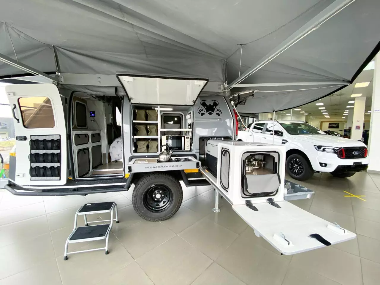 Badger camping trailers slide, flip and fold like few others